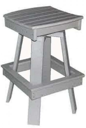 17" Swivel Saddle Bar Chair