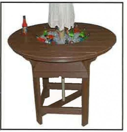 48" Round Bar Table w/Bowl
