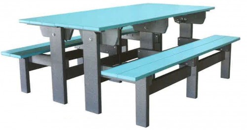 6' Park Bench Table