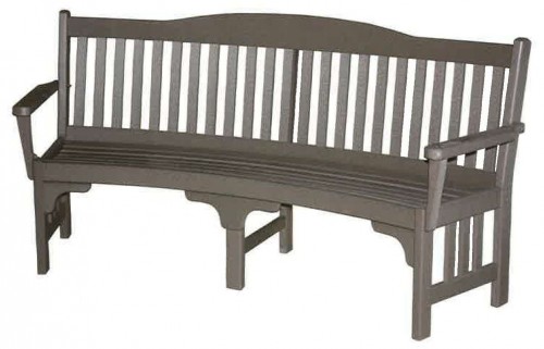 72" Curved Bench