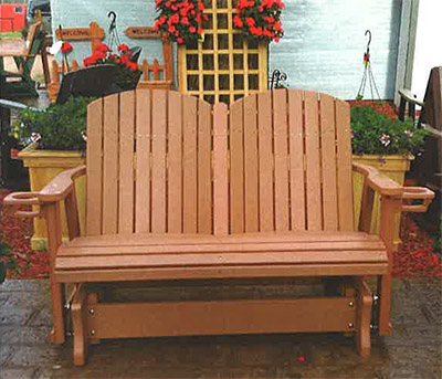 4' Barrel Back Glider