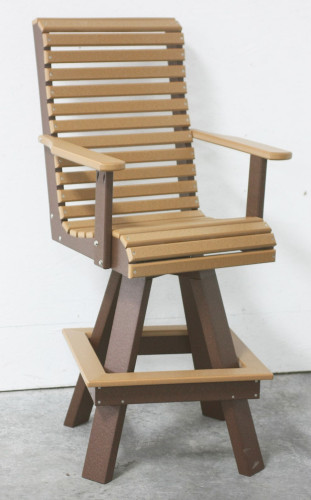 20” Rollback Swivel Bar Chair