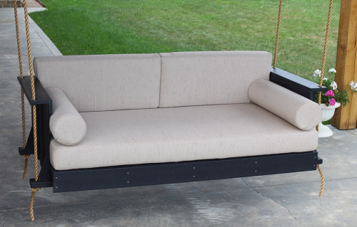 Swing Bed w/cushions w/Chains or Rope