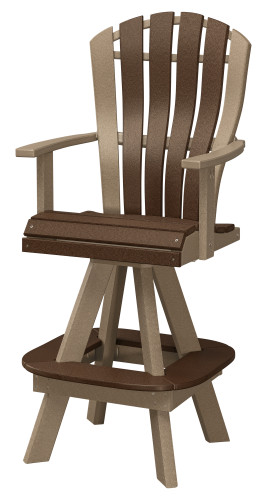 Bentback Swivel Dining Bar Chair