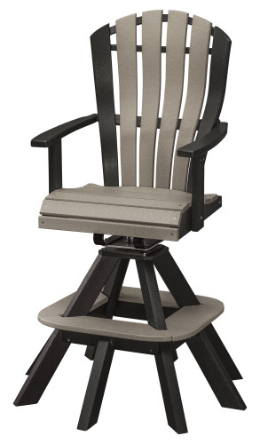 Bentback Bar Height Swivel Chair w/Springs