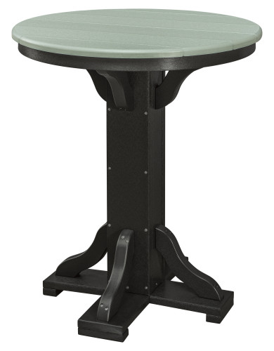30" Round Table with Square Base