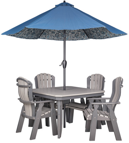 48"Square Dining Table with Umbrella Hole