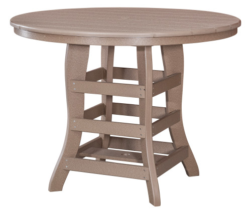 Round Counter Table with Umbrella Holes