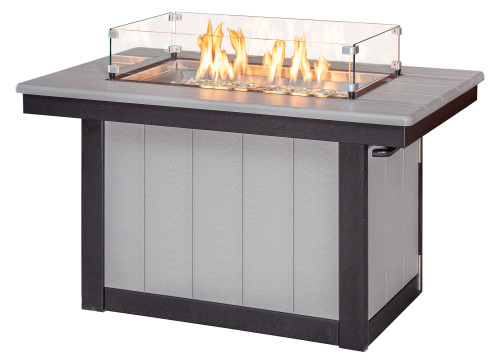 Rectangle Conversation Firepit Table